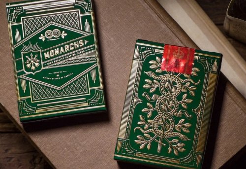 Игральные карты - Гральні Карти Theory11 Monarchs Green
