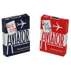  - Гральні карти Aviator Jumbo index red/blue