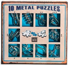 Головоломка - 10 Metal Puzzles Blue (10 металевих пазлів. Синій)