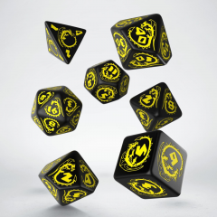 Аксессуары - Набір кубиків Dragons Dice Set Black&Yellow