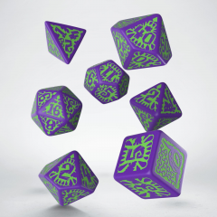 Аксессуары - Набір кубиків Pathfinder Goblin Purple & Green Dice Set