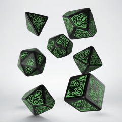 Аксессуары - Набір кубиків Call of Cthulhu 7th Edition Dice Set - Black & Green