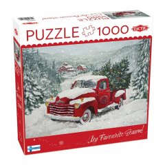  - Пазл Вантажівка з ялинками 1000 