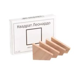 Головоломка - Дерев'яна головоломка Квадрат Леонардо | Міні ЗАМОРОЧКА