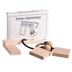  - Дерев'яна головоломка Ключ Архімеда | Міні ЗАМОРОЧКА