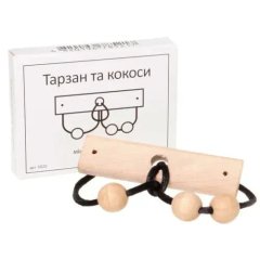  - Дерев'яна головоломка Тарзан та кокоси | Міні ЗАМОРОЧКА